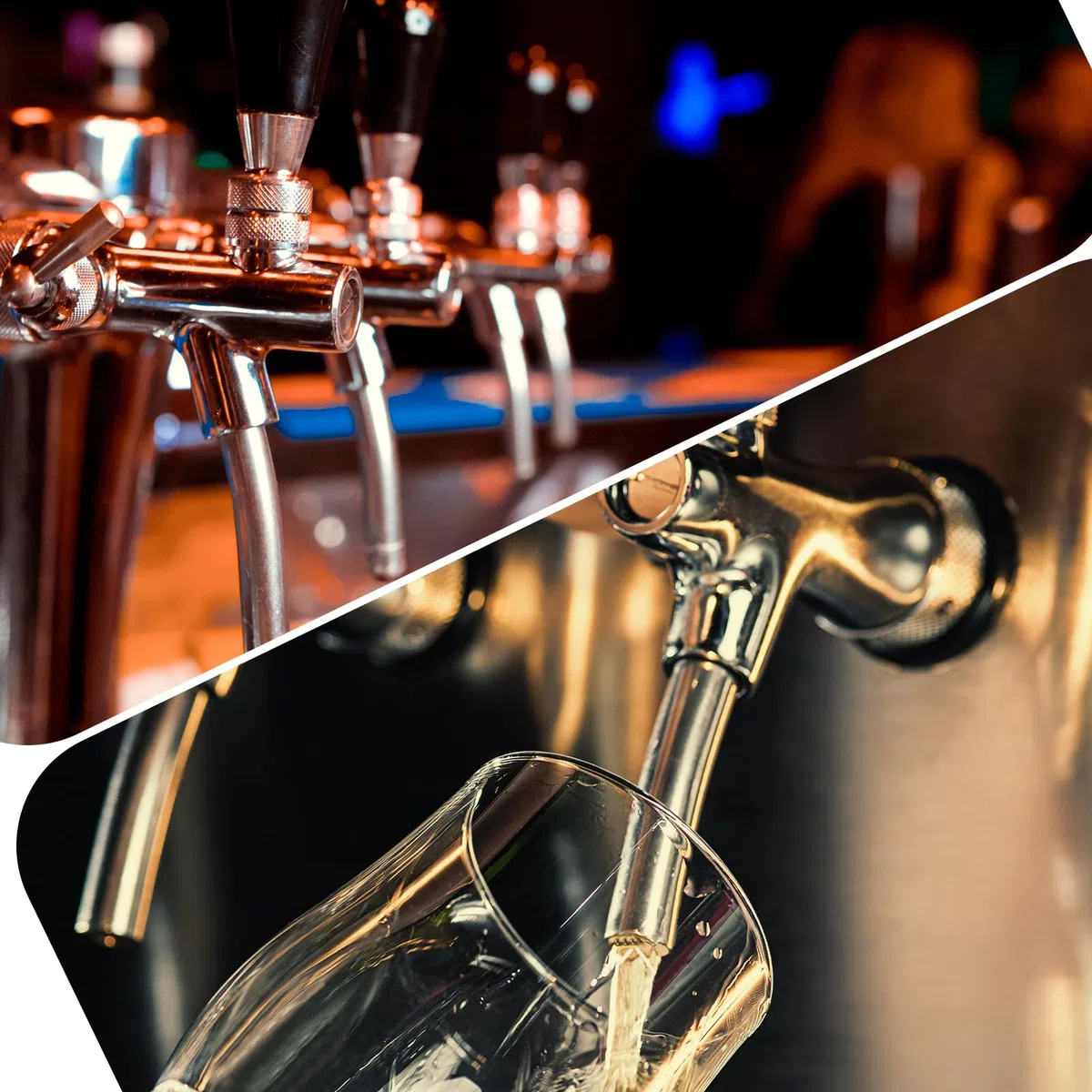 CPROSP Barile Rubinetti Spillatore Regolabile con Filettatura G5/8, Rubinetto per Birra Cromato, Spina Birra per Casa, Bar, Ristoranti Argento