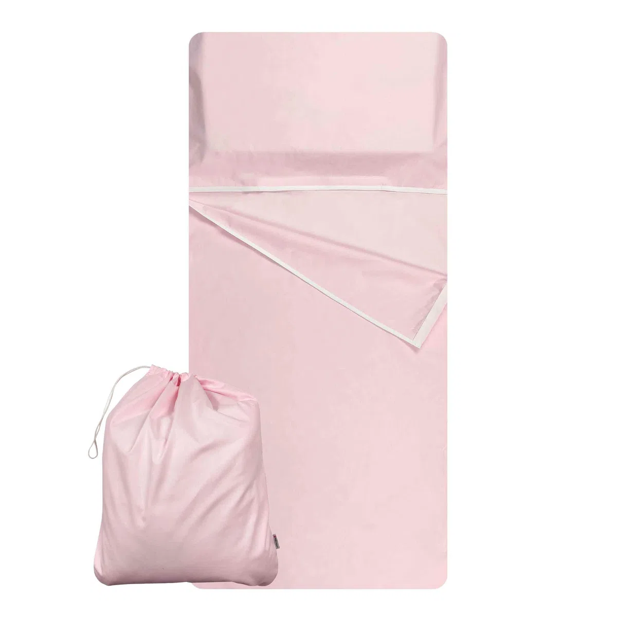 Set Asilo, Sacco nanna e sacchetto per Bimbo e Bimba da 2 a 6 Anni - Tessuto 100% Cotone Rosa Copertina Asilo
