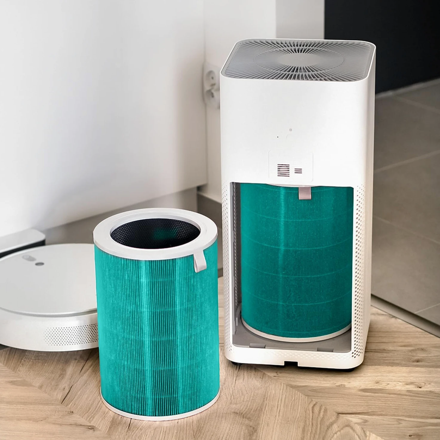 Wessper Filtro Hepa Compatibile Con Il Depuratore D'aria Xiaomi, Filtro Di Ricambio Di Alta Qualità | Filtro A Carbone Attivo Con Formula Anti Formaldeide Per Xiaomi Mi/2/2S/2H/3/3H/PRO/MAX | Verde
