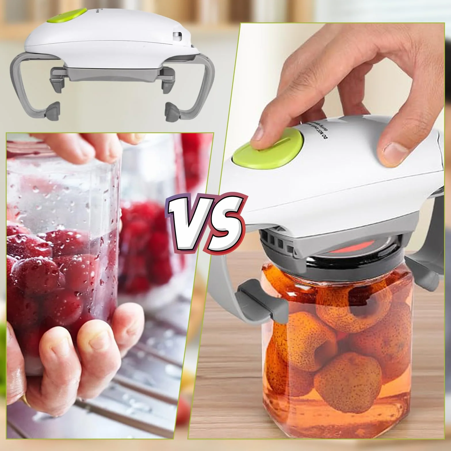 Apriscatole Elettrico – Apri barattoli Automatico Senza Sforzo, Perfetto per Casa, Accessorio Cucina per Tutti, Alimentato a Batteria (Bianco)