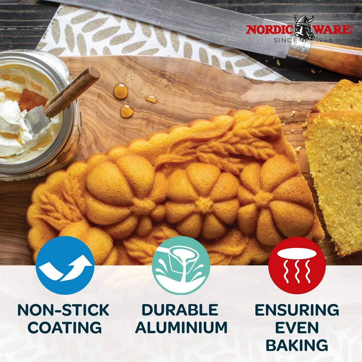 Nordic Ware - Teglia per Cake con Zucca