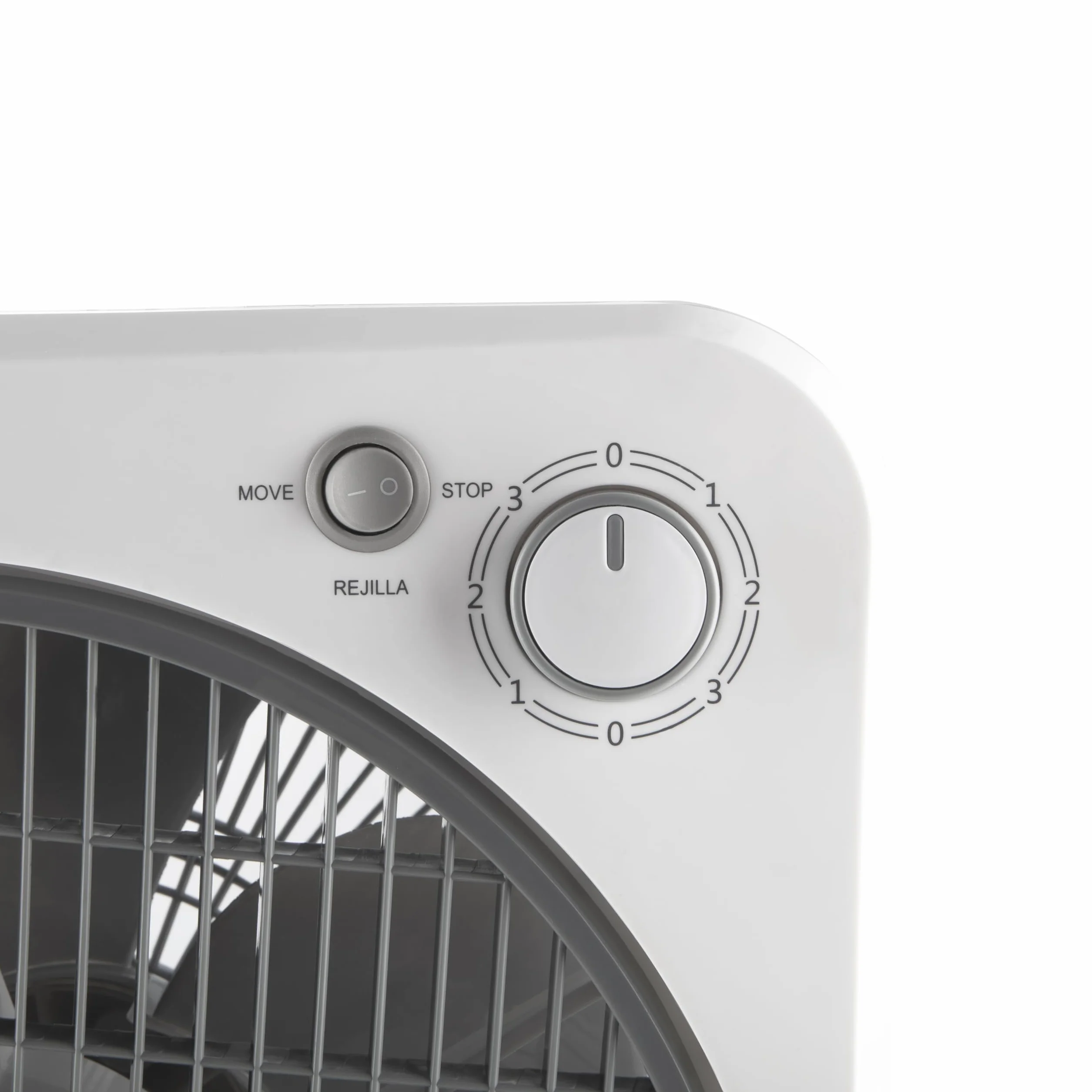 Orbegozo BF 0138 - Ventilatore da pavimento a 6 pale, griglia di protezione girevole bidirezionale, 3 velocità di ventilazione, diffusore girevole, timer 60 minuti, potenza 40 W