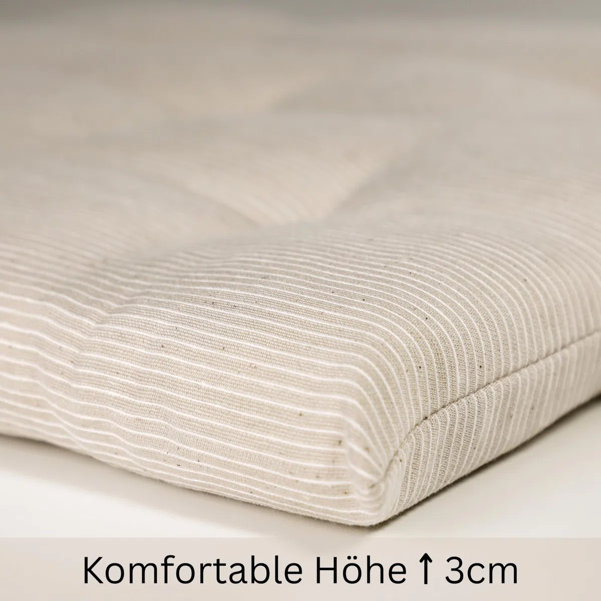 Esprit Set di 2 cuscini da sedia 40x40 cm Beige - Comodi cuscini per sedia per sala da pranzo e cucina - lavabili fino a 30°C - Öko-Tex - Cuscino per seduta per mobili da giardino, cuscino per sedile