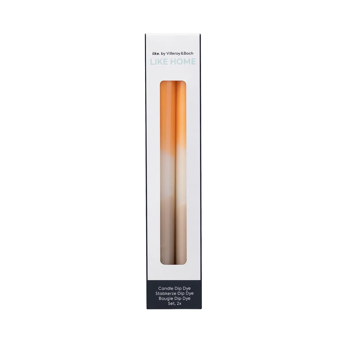 like. by Villeroy & Boch Like Home candela Apricot & Clay, 2x23 cm, 2 pezzi, multicolore