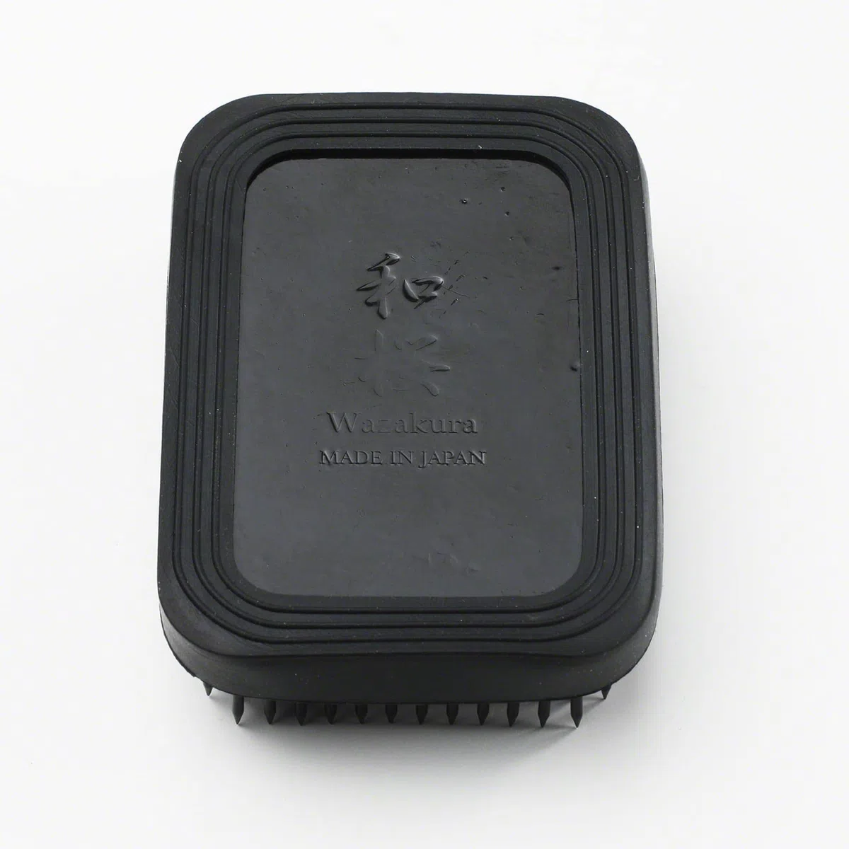 Wazakura Kenzan Ikebana Nero Porta Fiori (83mm) Rettangolare, Strumento Giapponese per l'Arrangiamento Floreale, Accessori Pin Frog - Kenzan Rettangolare Nero 83mm