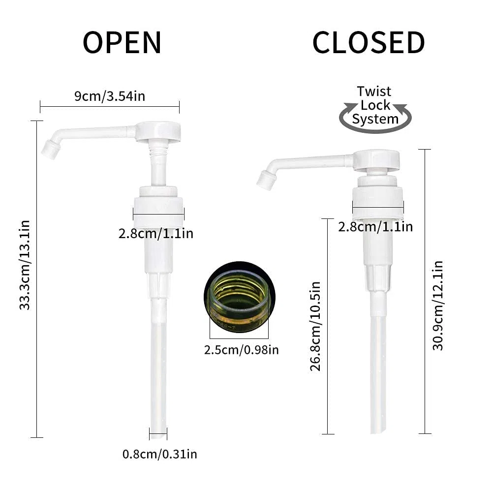 KSTEU Pompa per sciroppo,28 mm sciroppo distributore 2 pezzi Sostituzione dell'erogatore