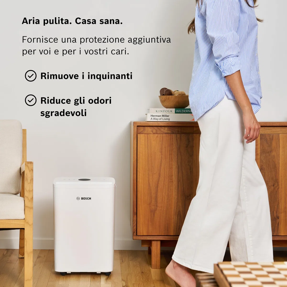 Bosch Originale Filtri di ricambio per deumidificatori - Alta efficienza, facilità di montaggio e lunga durata - Per la qualità dell'aria - Confezione da 2