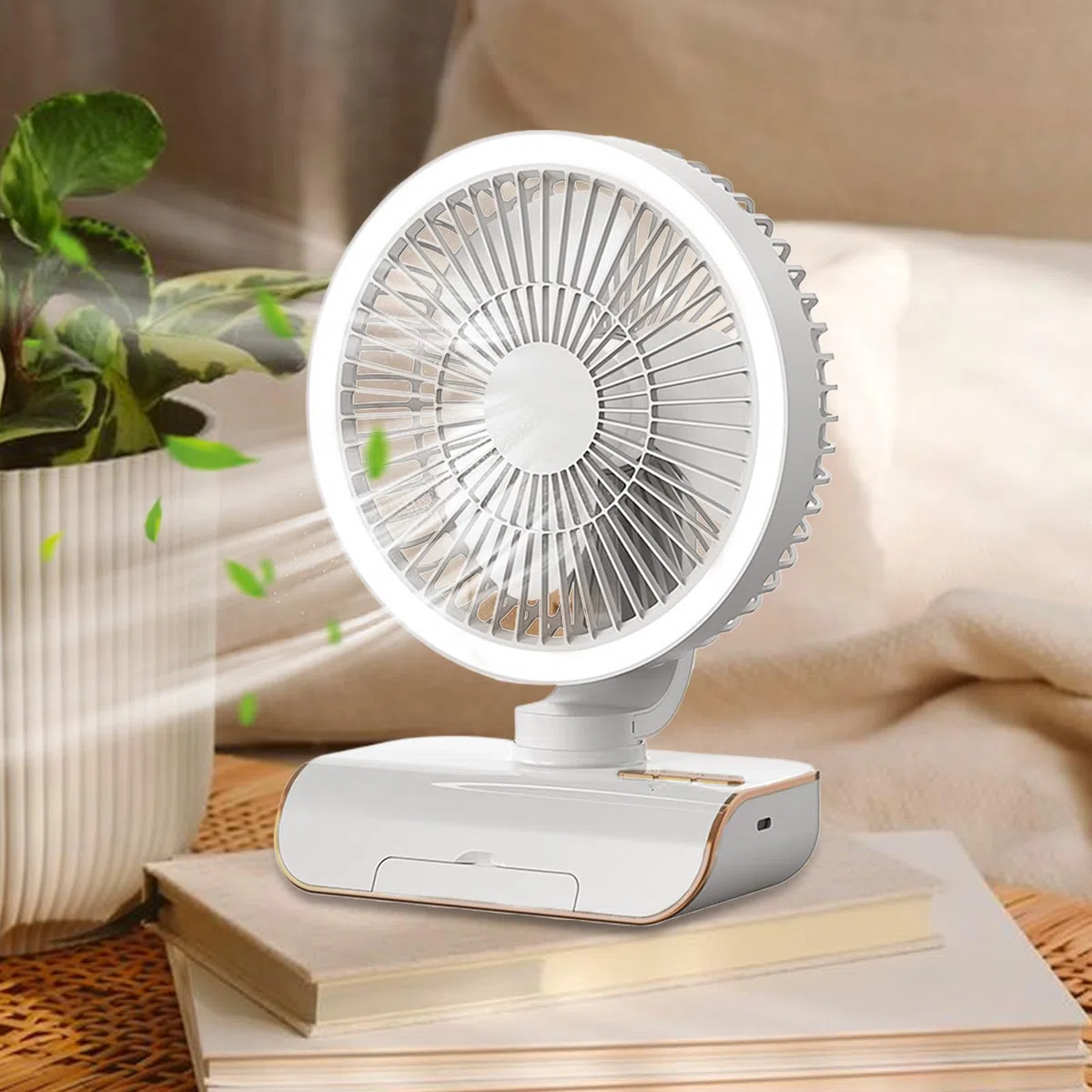 Telecomando Ventilatore da parete silenzioso 25x18x10.5 cm ABS 2000mAh 5 Dispositivo a batteria ricaricabile di velocità | Swing Swivel SINISTRA ARIA DIRETTAZIONE ARIA DESTRA PER LA CAMERA DI SOIX