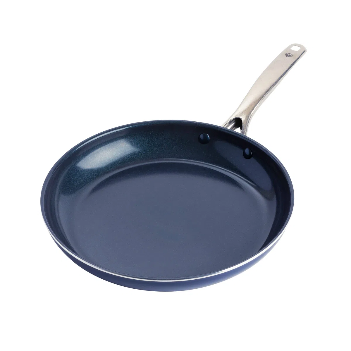 Blue Diamond Cookware Diamante Infuso Ceramica Antiaderente Padella da 28 cm, Senza PFAS, Induzione, Lavabile in Lavastoviglie, Sicuro al Forno, Blu