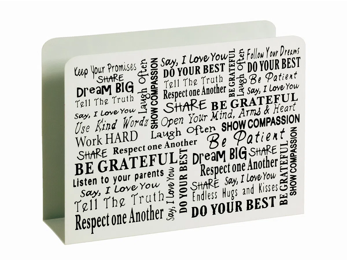 HAKU Portagiornali Bianco, Metallo - Dim. L 35 cm x A 26 cm x P 10 cm, Stile Moderno