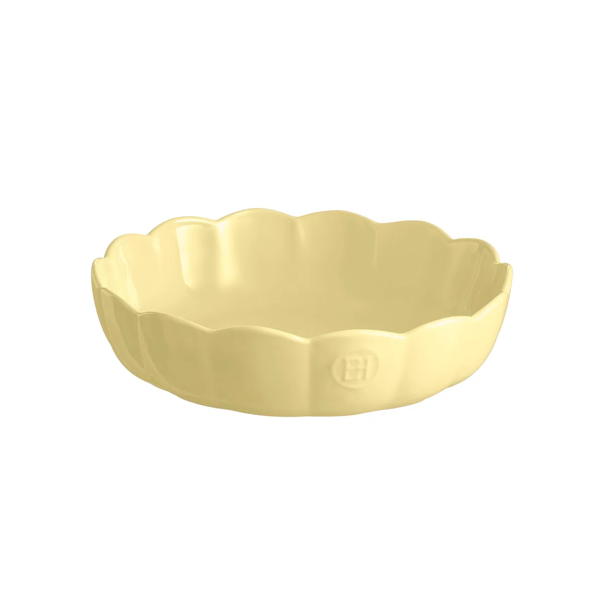Emile Henry Stampo rotondo Madeleine – Ceramica ad alta resistenza – Cottura omogenea, colore giallo vaniglia – Made in France