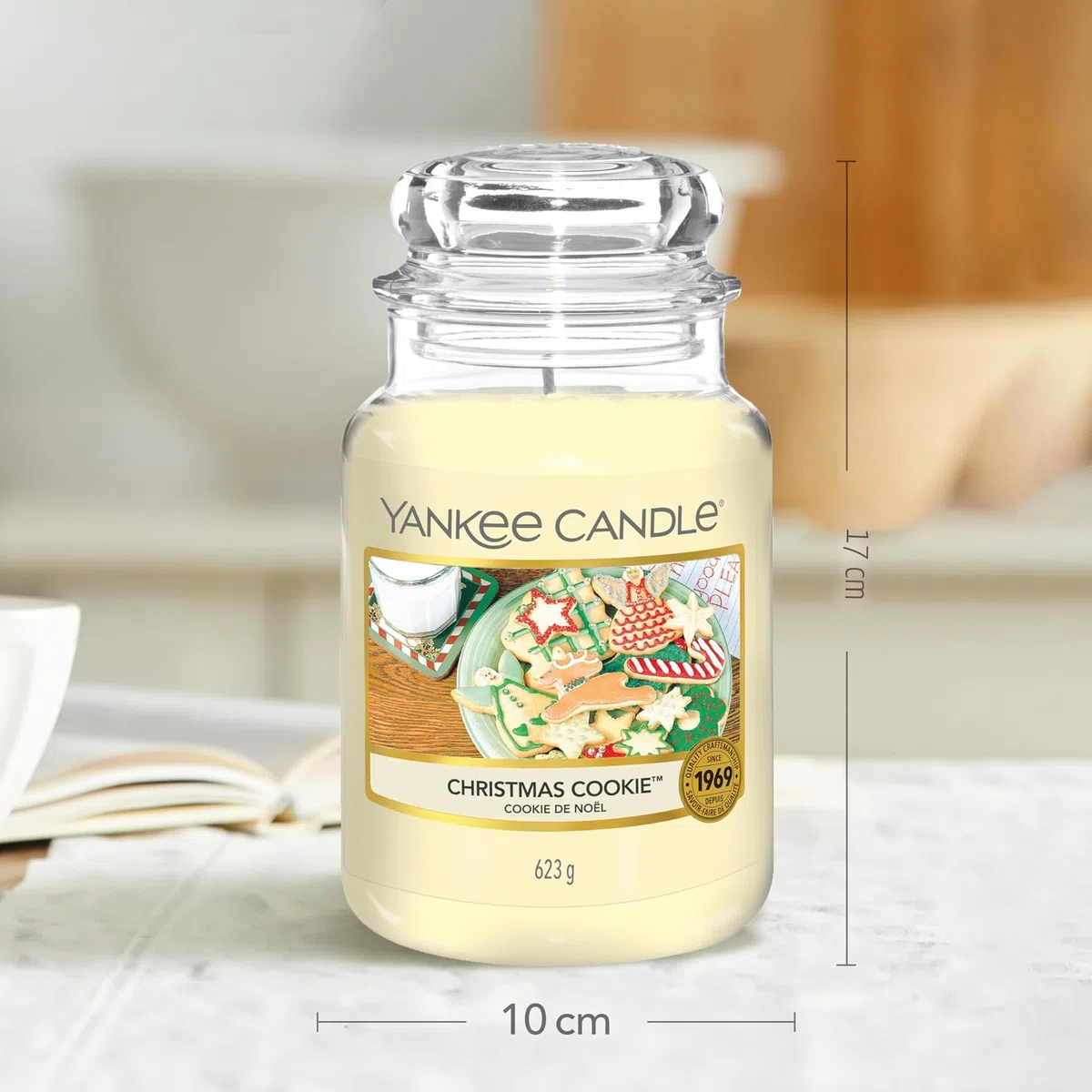 Yankee Candle Candela profumata in giara grande | Biscotto di Natale | Durata Fino a 150 Ore | Regali perfetti per le donne