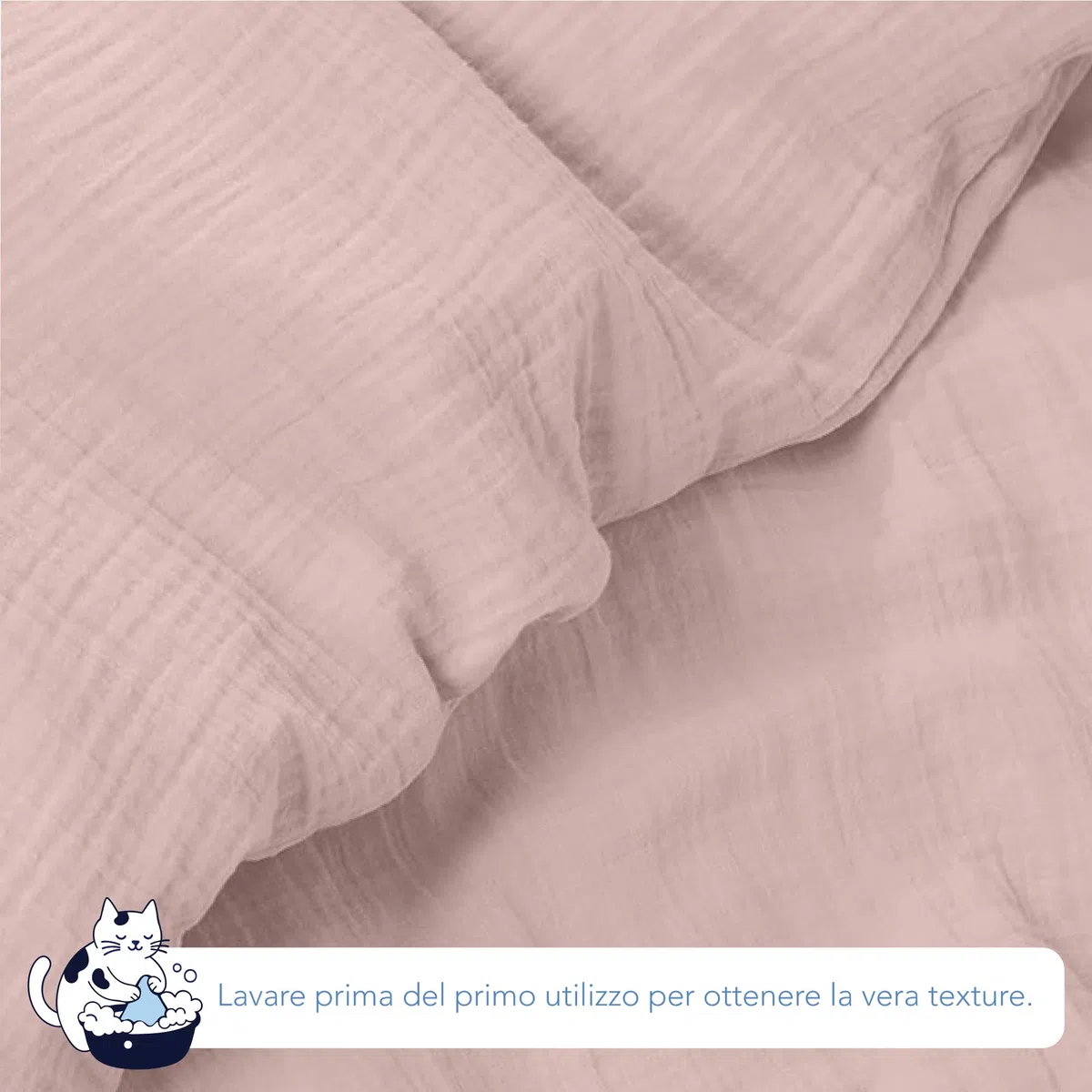 Dreamzie copripiumino lettino neonato 80x80 cm set lenzuola culla in cotone - lenzuola lettino con sbarre + federa 35x40 cm - OEKO-TEX certificato – Rosa