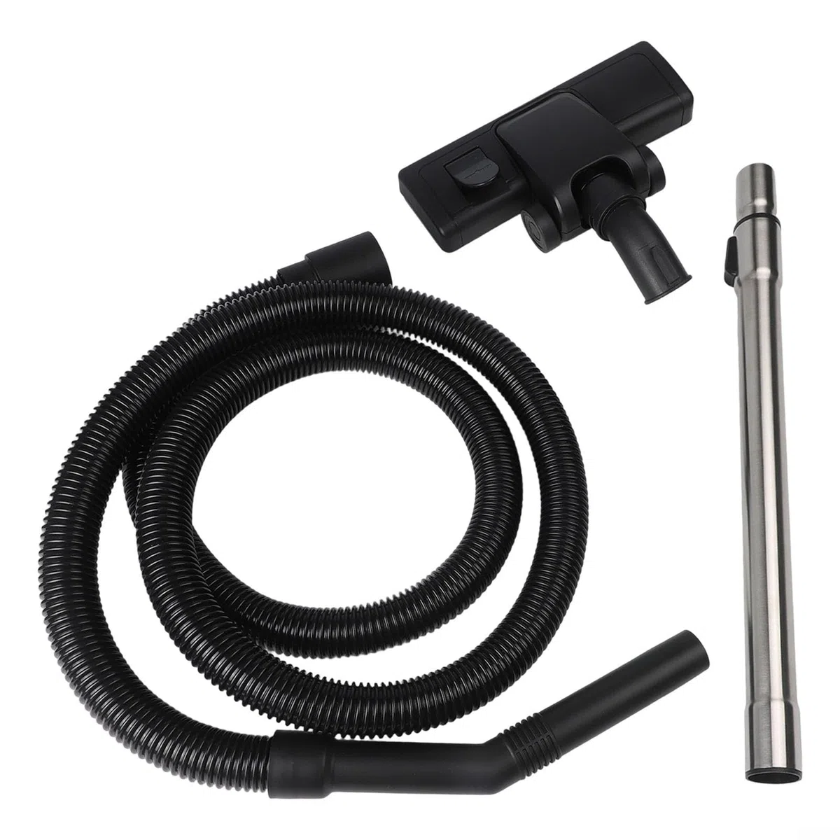 Tubo di ricambio per aspirapolvere, tubo di aspirazione in acciaio inox, set di spazzole per pavimenti, struttura in plastica duratura, per Karcher WD MV SE Series