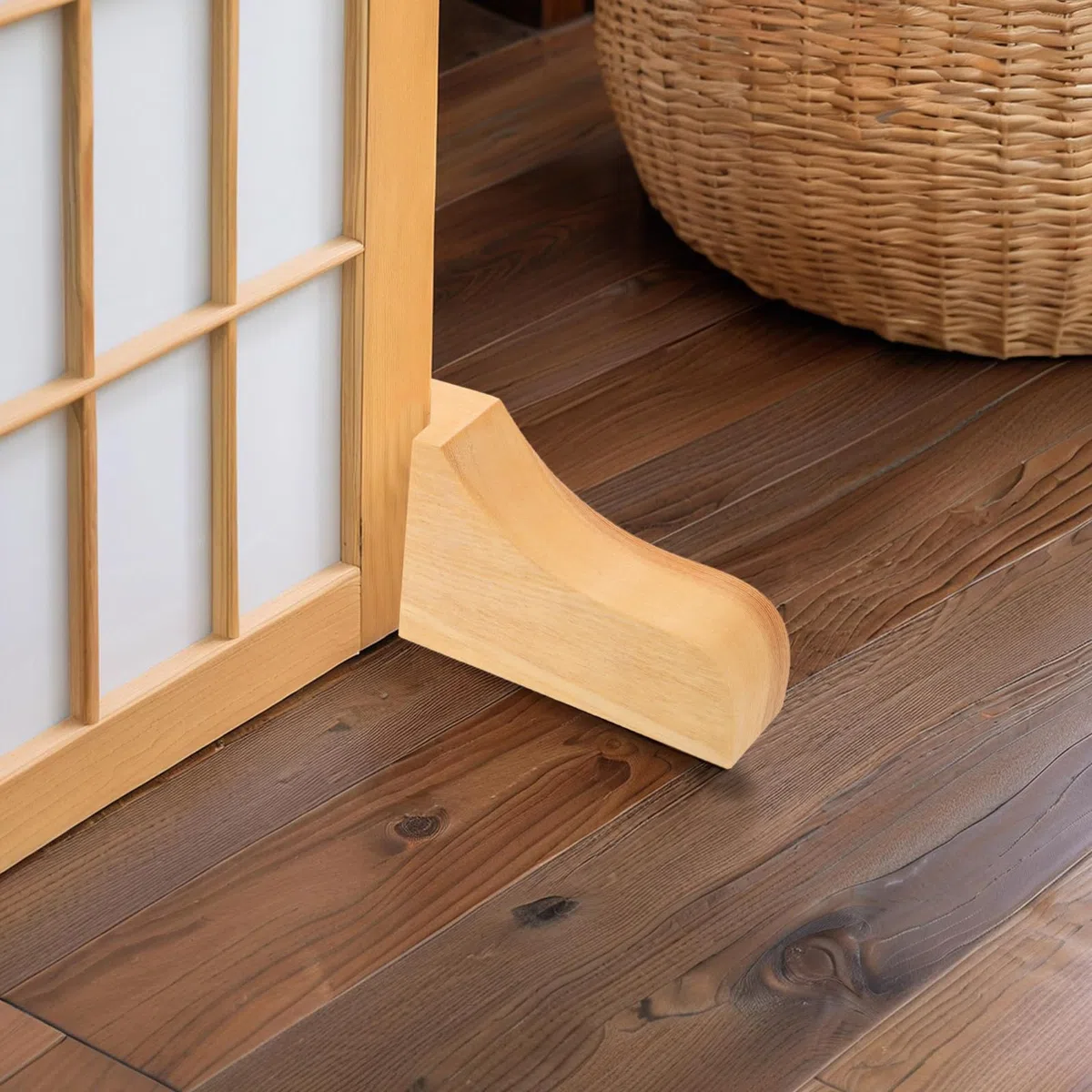 POPETPOP 2 Pezzi Supporto per Schermi Divisori in Legno Stile Giapponese Base Stabile e Facile da Riporre, per Ufficio e Hotel, Divisorio per Ambienti Khaki
