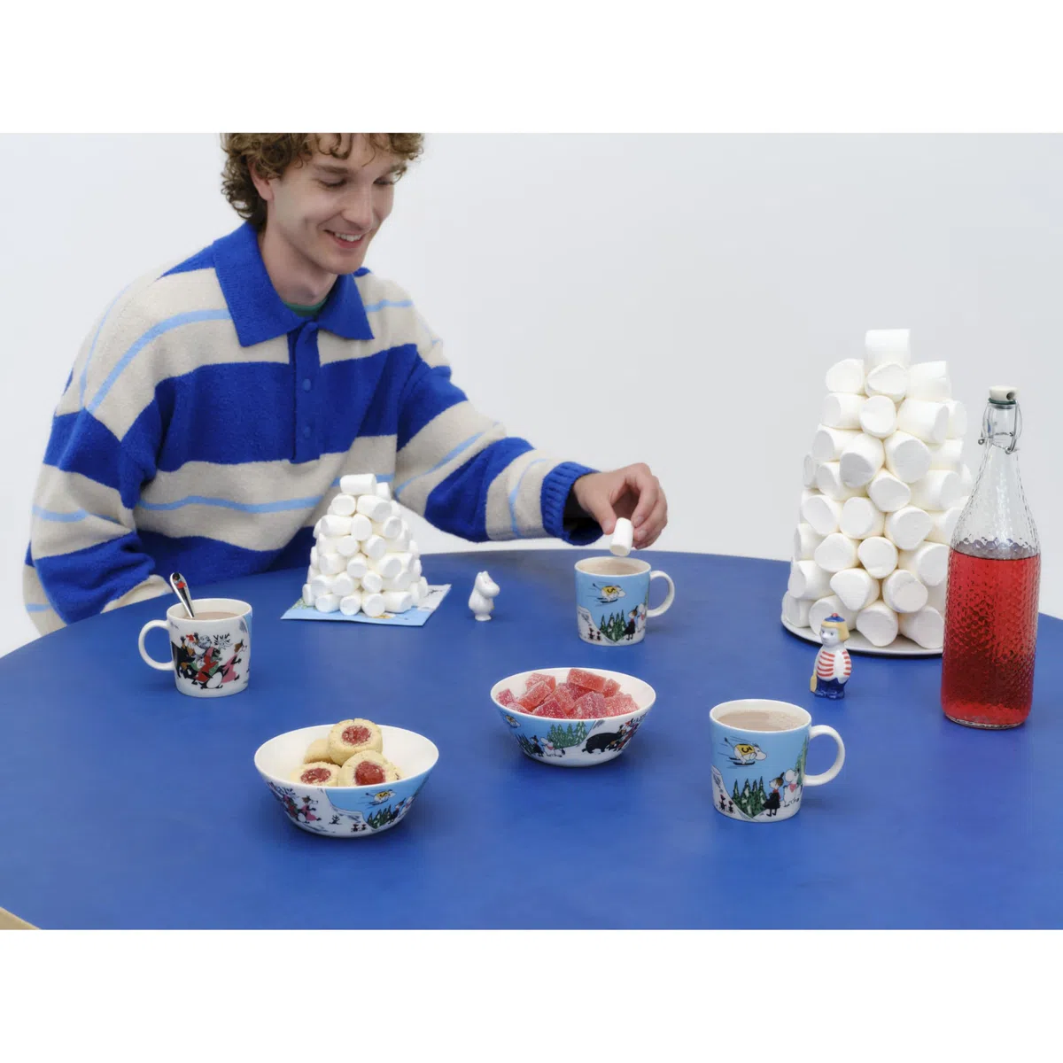 Arabia Moomin Bowl - Salto con gli sci, 15 cm