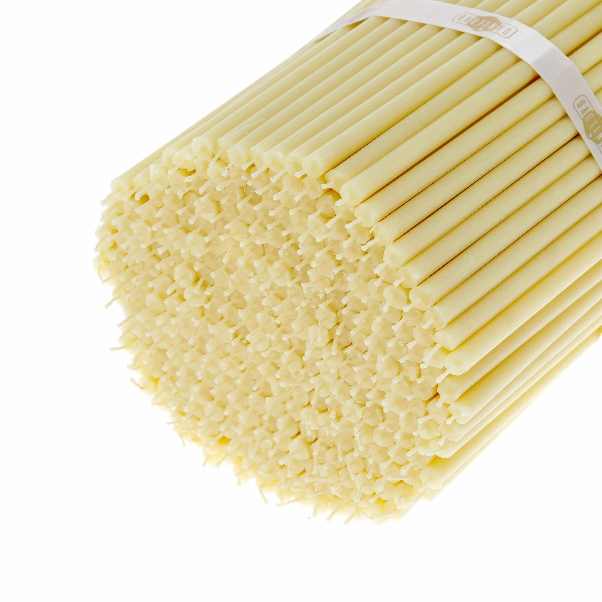 Danilovo 100 pz Candele in Cera d’Api Bianche – Candele Chiesa Ortodossa per Preghiere, Rituali, Lunghe, Morbide, N60, Altezza 19,5 Centimetri