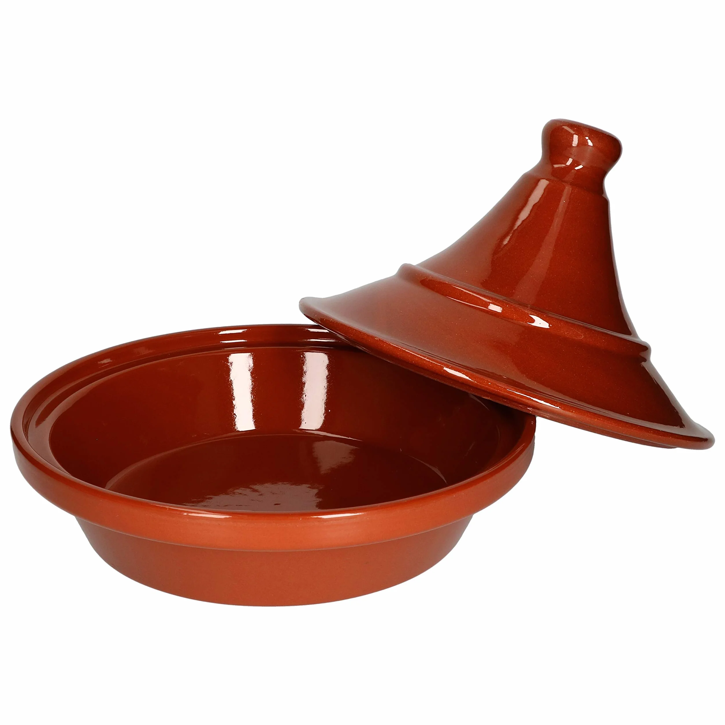 MamboCat, Casseruola, Tajine, 2 litri, pezzo unico lavorato a mano, smaltato