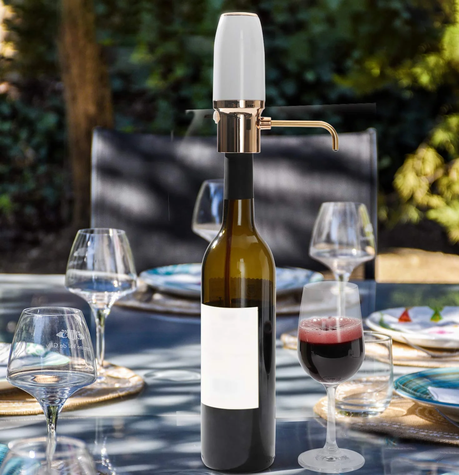 Aeratore e versatore elettrico di vino, decanter per vino elettrico, dosatore ricaricabile con cavo micro USB
