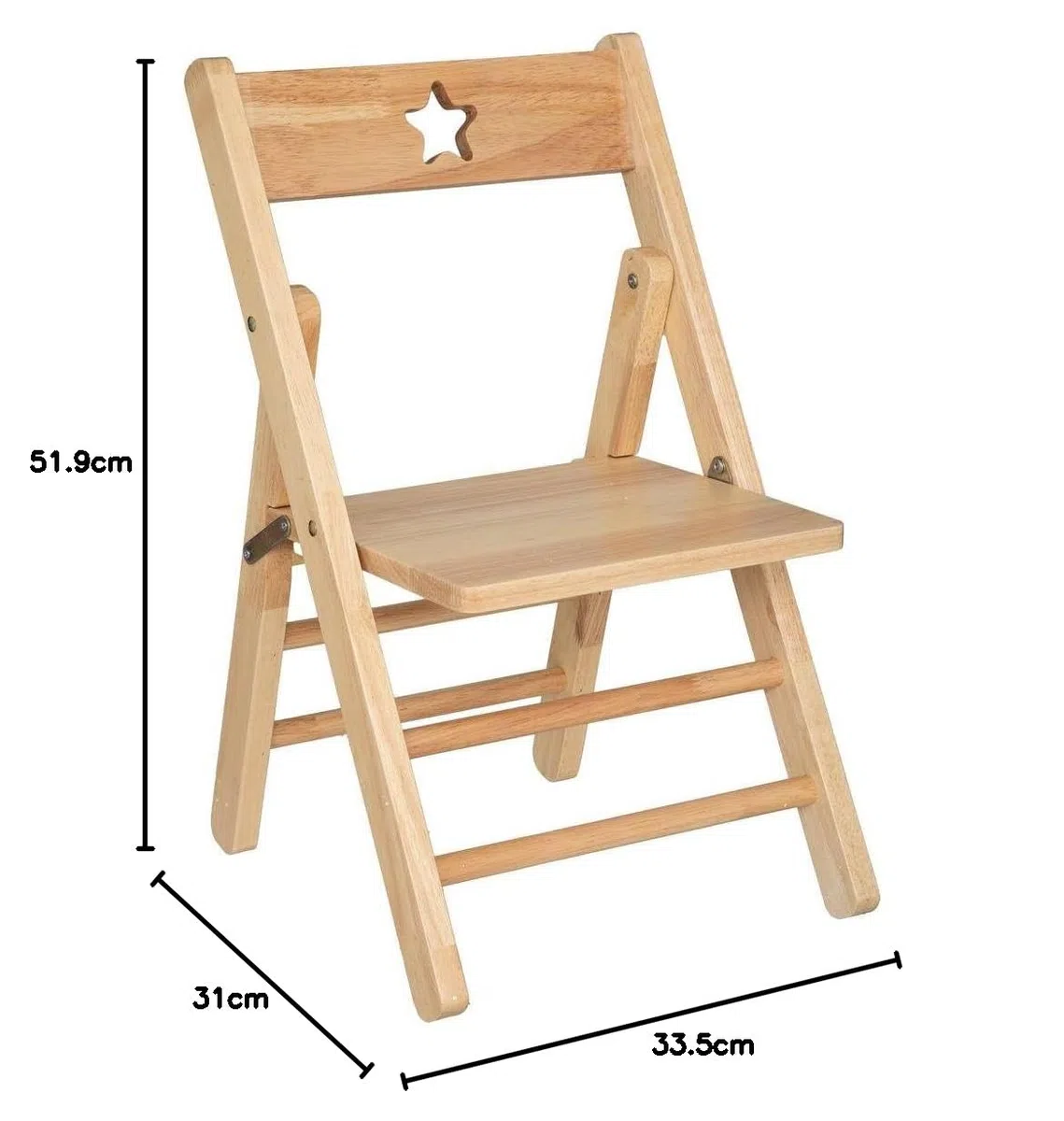 ATMOSPHERA CREATEUR D'INTERIEUR - Sedia pieghevole per bambini in hevea naturale