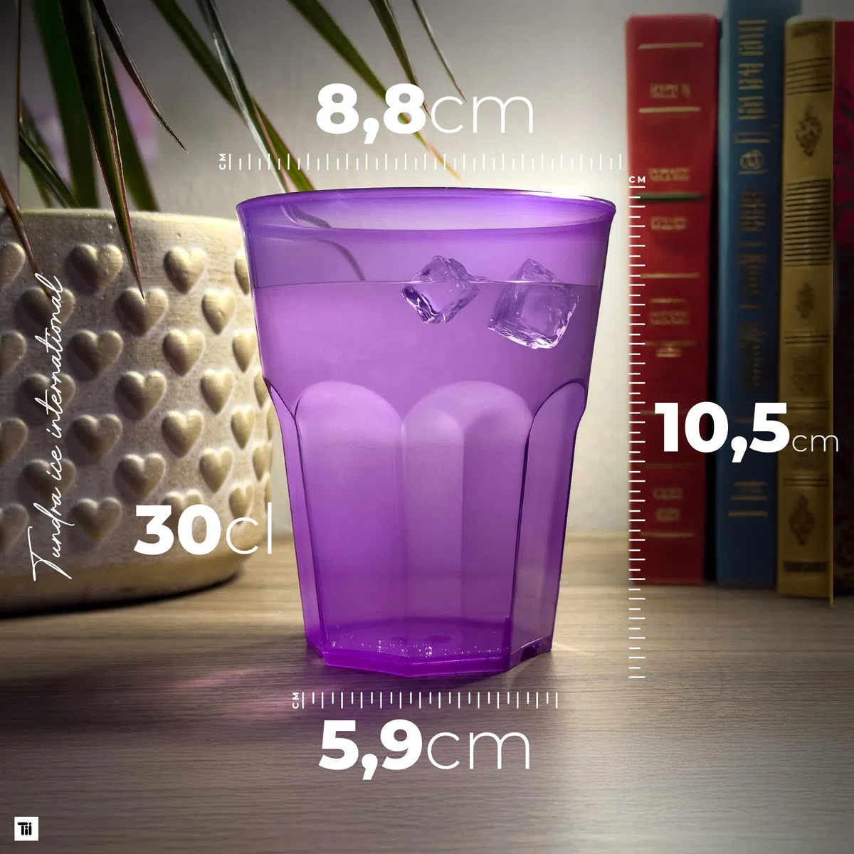 TUNDRA - Confezione 48 Bicchieri da COCKTAIL "SPRITZOTTO USA & RI-USA" 300 ml., BPA-FREE, COLORATI, in PLASTICA RICICLABILE (Polipropilene), INFRANGIBILI, Riutilizzabili e Trasparenti