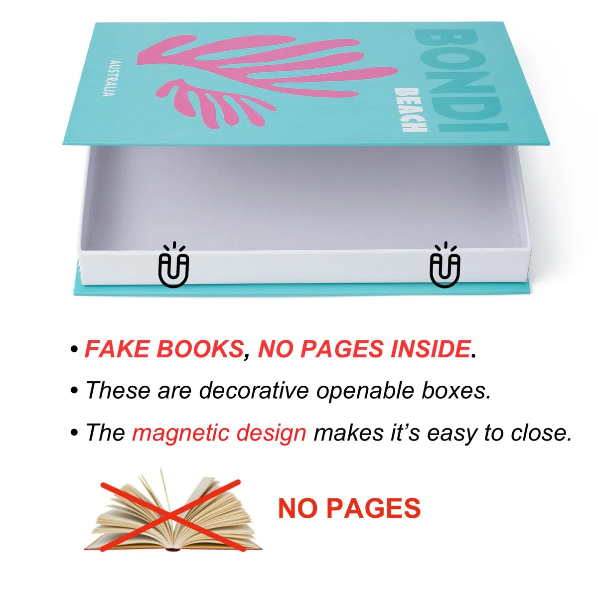 TwoDays, Estetica decorativa per la stanza, libri decorativi, tavolino da caffè, decorazione per libri, finta per decorazione, libreria, cose finte (set di 3)