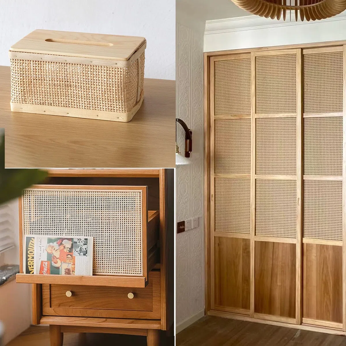 Tessuto di Rattan Naturale Paglia di Vienna per Sedie,Rotoli di Paglia di Vimini per Progetti di Riparazione di Sedie,Cannage,Schienali di Sedie Poltrone,Sostituzione per Sedia Bistrot Vienna Thonet (