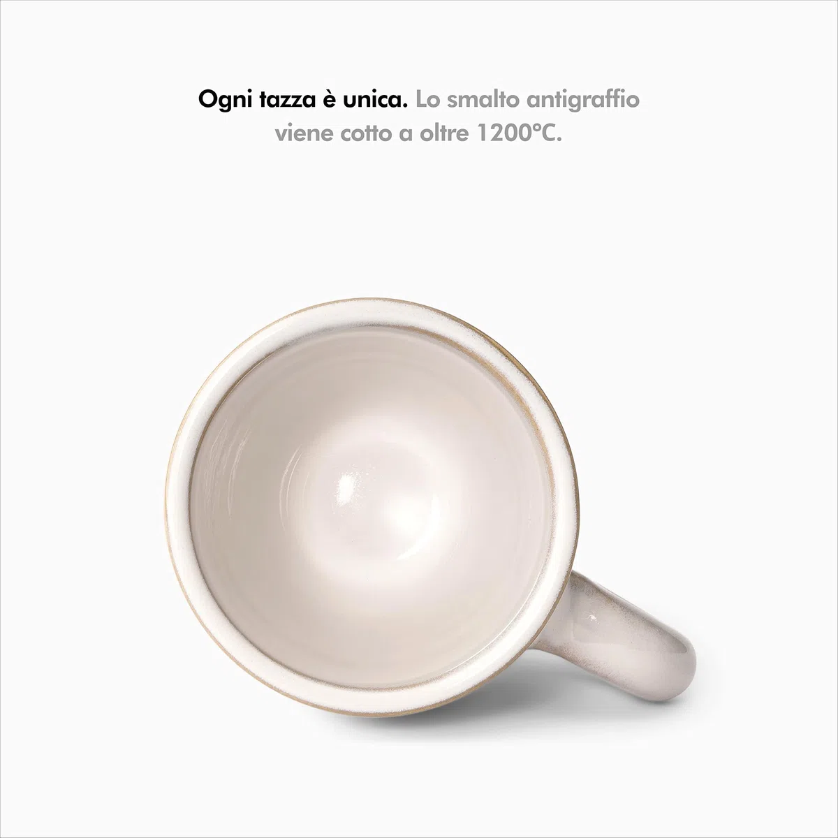 KIVY Set di Tazze da Caffè Espresso [4 x 75ml] - Gres a parete spessa - set tazzine caffe particolari - tazze caffe - set tazzine caffè con piattino - set tazzine da caffè - tazza ceramica