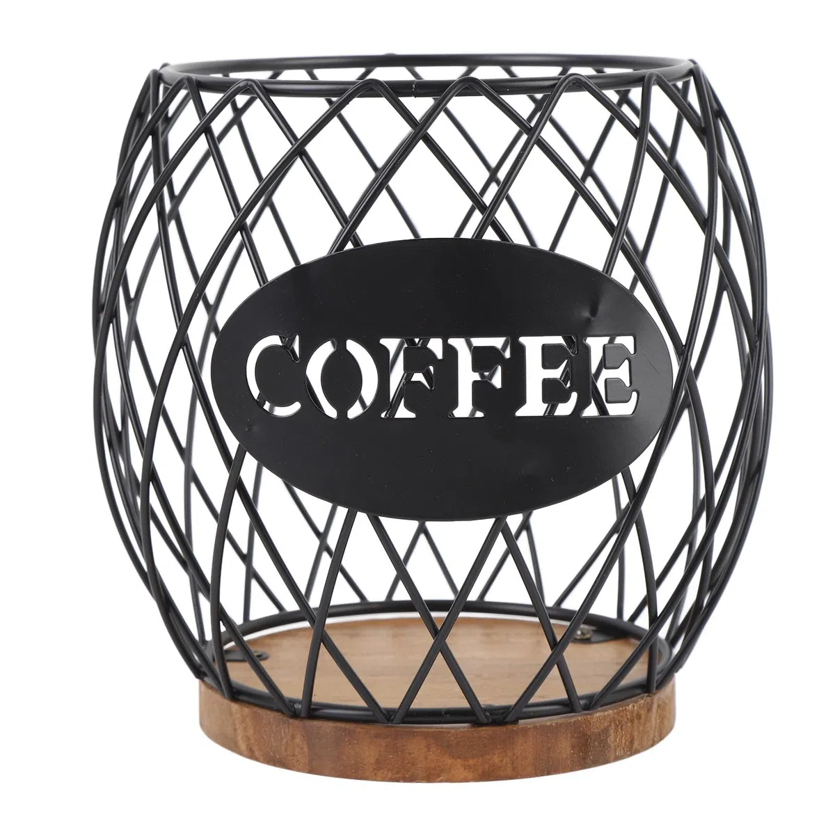 Buachois Porta Della Capsula Del Caffè, Cesto di Caffettiera,Gabbia per Capsula Bar,Portabicchieri da Banco per Banco per Barca per Caffè (BUACHOISKX1-11)