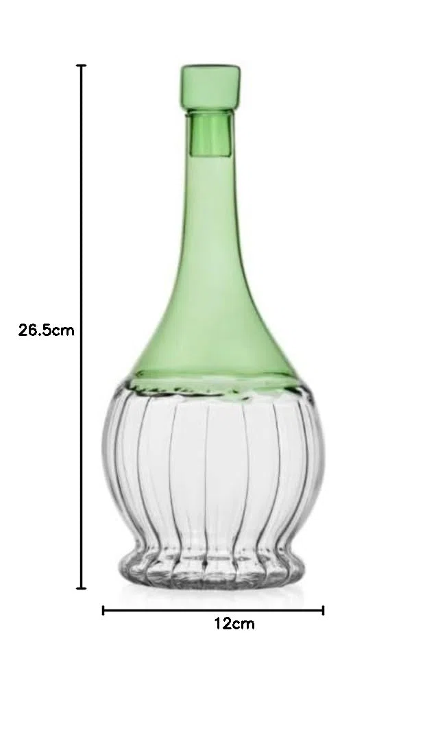 ICHENDORF 09352066-CN Bottiglia Fiaschetta Verde, Grande, 97,6 ml (1 L)