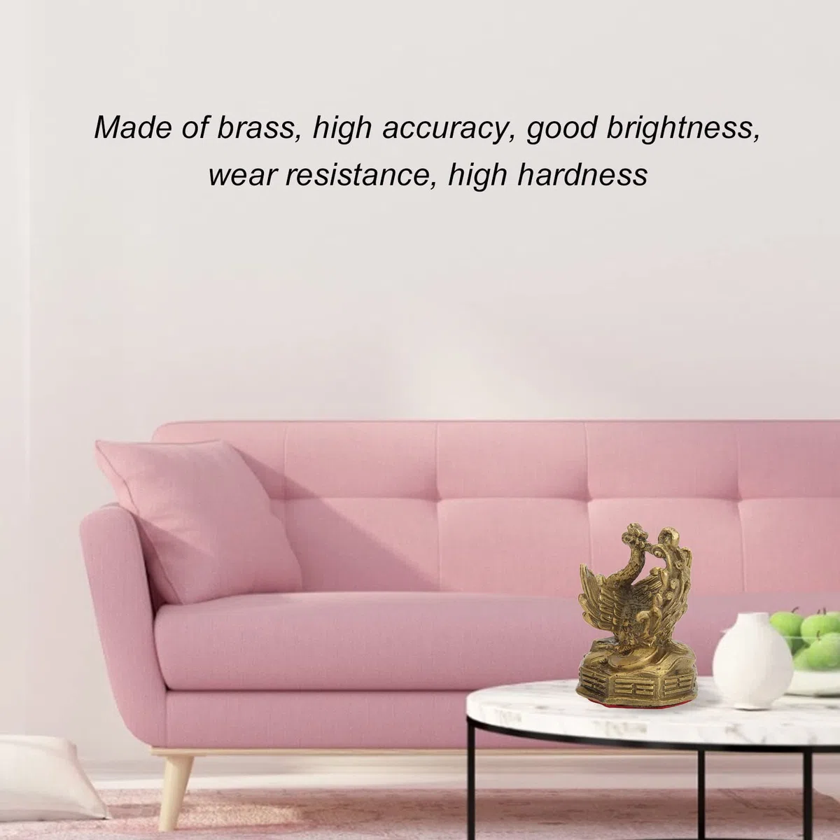 Buachois Ottone di Altezza Statuetta Fenice,Cinese Feng Shui Phoenix Statua di Buon Auspicio Ricchezza Buona Fortuna Scultura Ornamenti per Home Office Decor