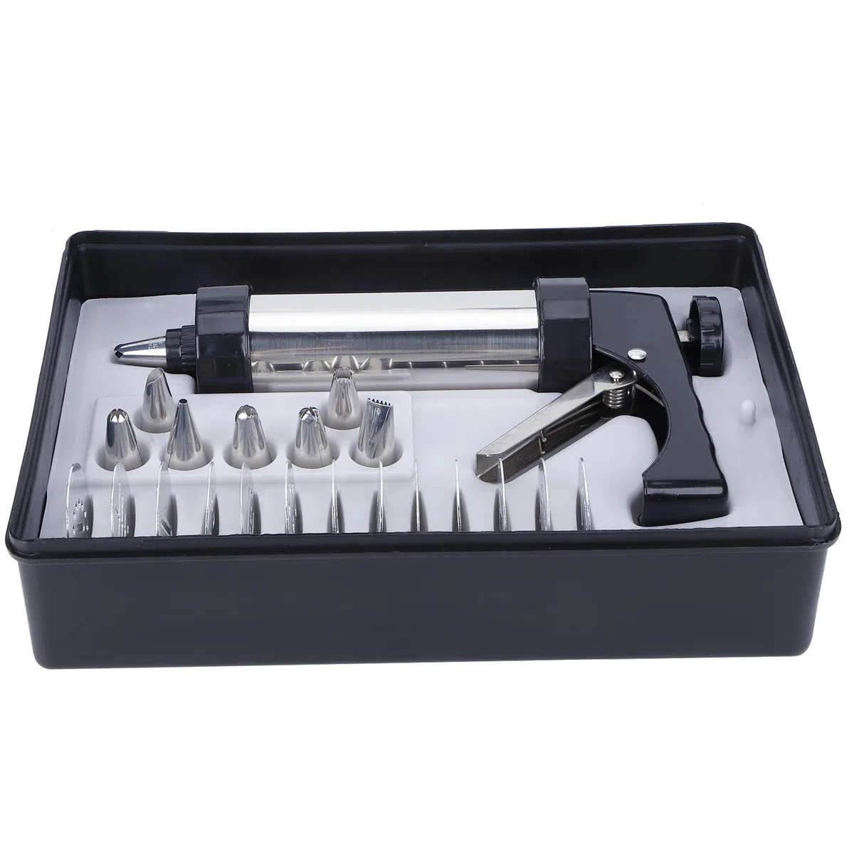 Kit per biscotti, pressa per biscotti in acciaio inossidabile, set di ugelli per decorare pasticceria, strumenti di cottura fai da te