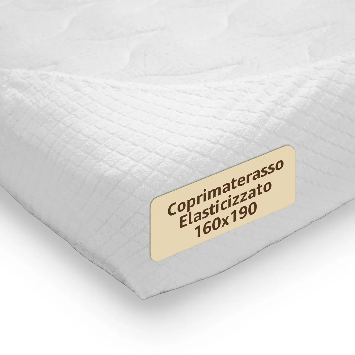 Copri Materasso Matrimoniale Elasticizzato in Cotone - Coprimaterasso Matrimoniale 160x190 - Copri Materasso Antiacaro Anallergico con Angoli