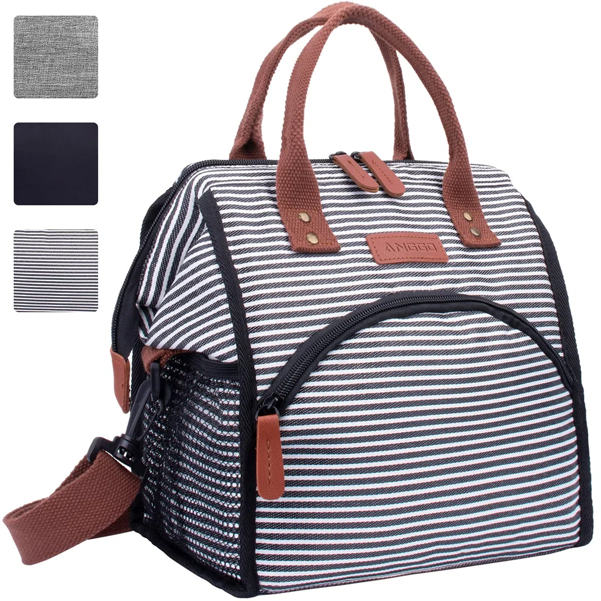Borsa Termica, ANGGO Frigorifero Isotermico per Portare Frutta, Borsa Termica con Rivestimento in Plastica Isolante Termico, Ideale per Spiaggia, Picnic, Barbecue, Bambino, Donna