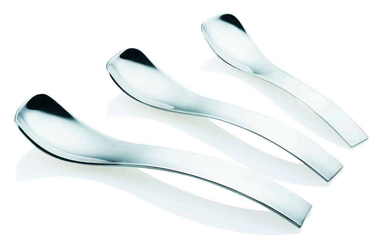 GUZZINI 6 CUCCHIAINI CM 14,5 INFUSION ACCIAO INOX