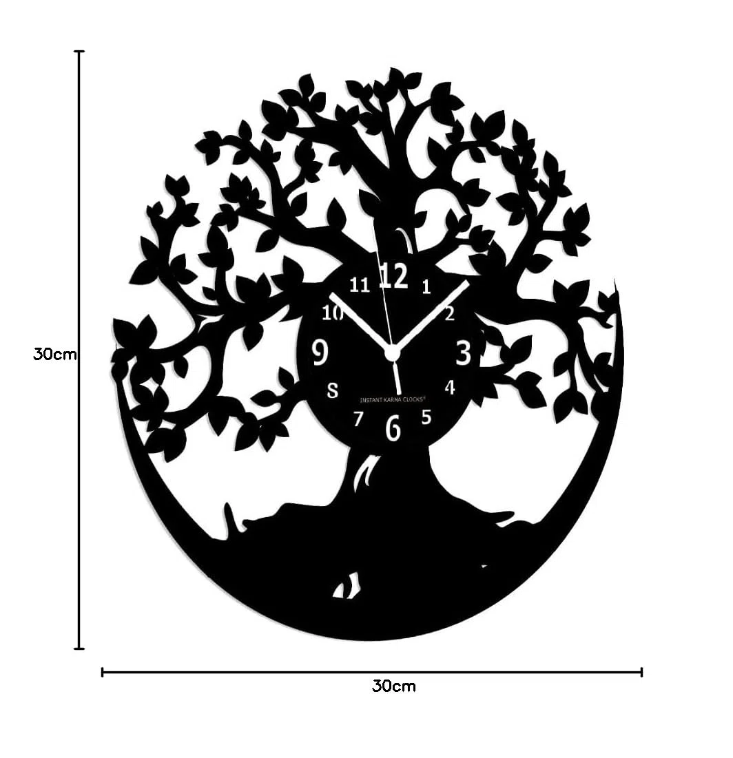Orologio da Parete Albero della Vita | Decorazione Artistica Moderna per Casa Studio Ufficio | Idea Regalo per Amanti della Natura e del Design Elegante