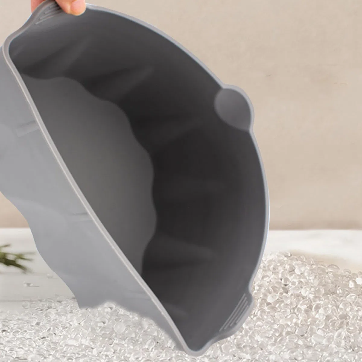 Buachois Divisore per Pentola a Cottura Lenta Inserto Divisorio per Casseruola in Silicone Riutilizzabile con Manico per La Cucina Domestica, Separatore Alimenti Multiuso per Slow Cooker