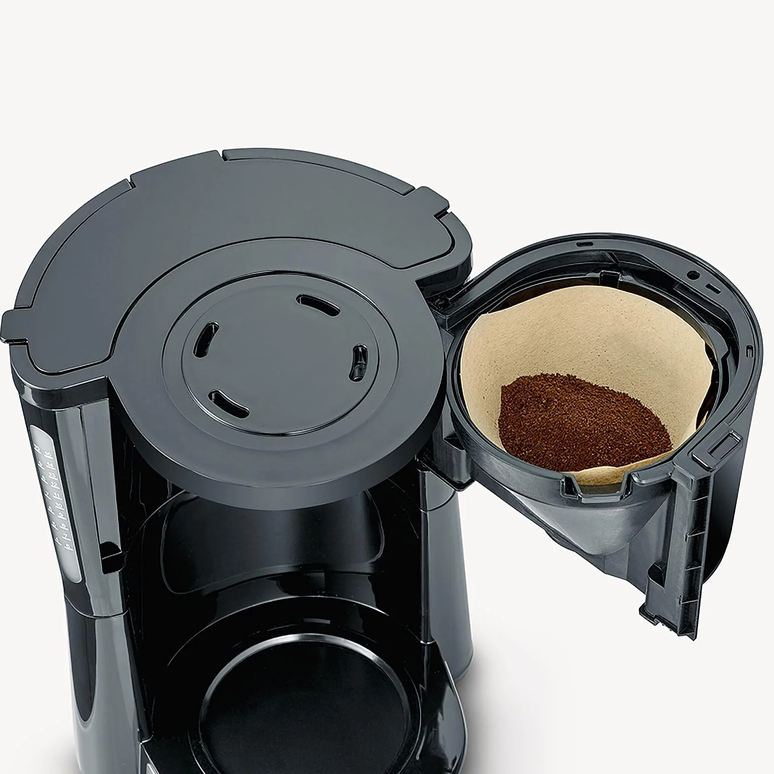 Macchina per caffè con filtro macinato, 10 tazze, con tanica in vetro, colore: Nero ASIN:‏ B07ND8BD3KVisualizza su Amazon