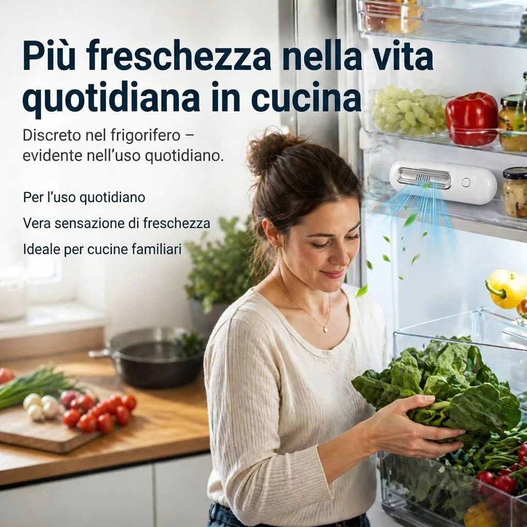 Ozoori Deodorante per Frigorifero, Rimuovi Odore Originale per Frigorifero e Fruttiera, Efficace contro Moscerini della Frutta e Odori Sgradevoli (Rosso rosa)