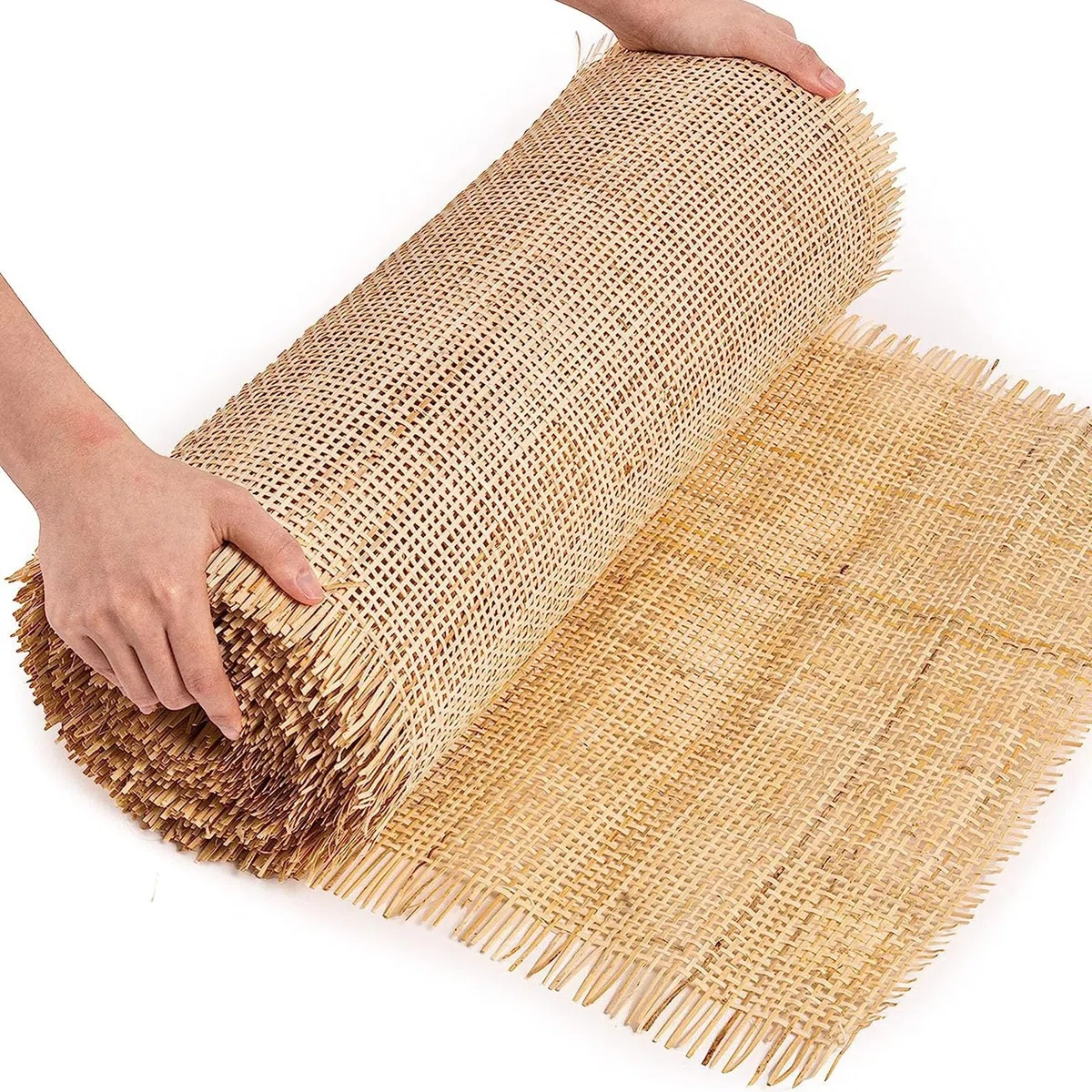Tessuto di Rattan Naturale Paglia di Vienna per Sedie,Rotoli di Paglia di Vimini per Progetti di Riparazione di Sedie,Cannage,Schienali di Sedie Poltrone,Sostituzione per Sedia Bistrot Vienna Thonet (