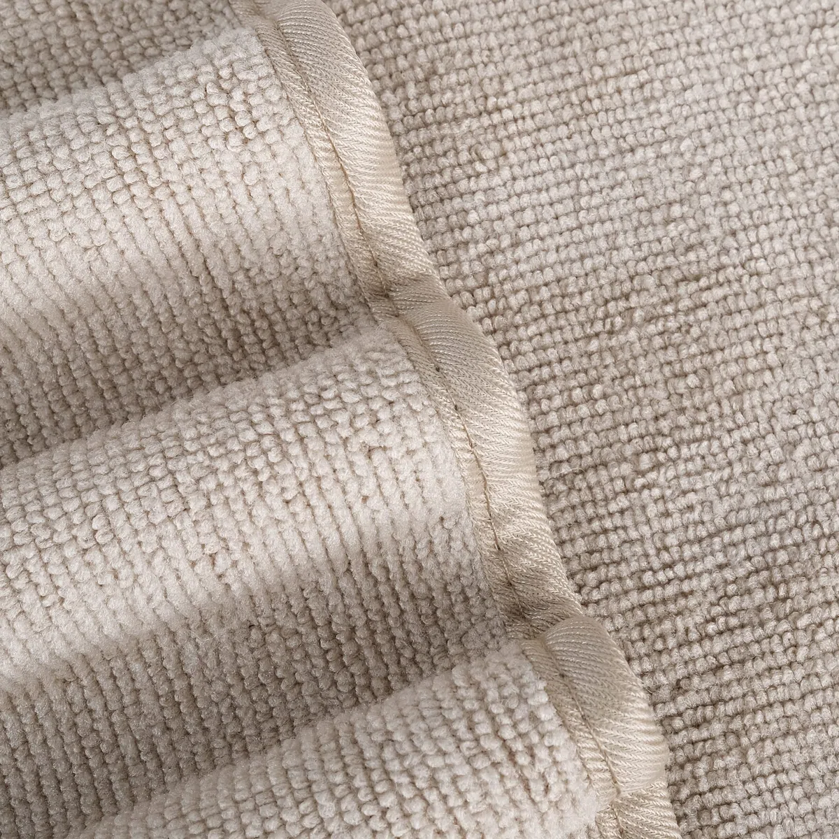 Polyte - asciugamano bagno premium in microfibra anti-pelucchi - ad asciugatura rapida - beige - 145 x 76 cm - set 4 pezzi