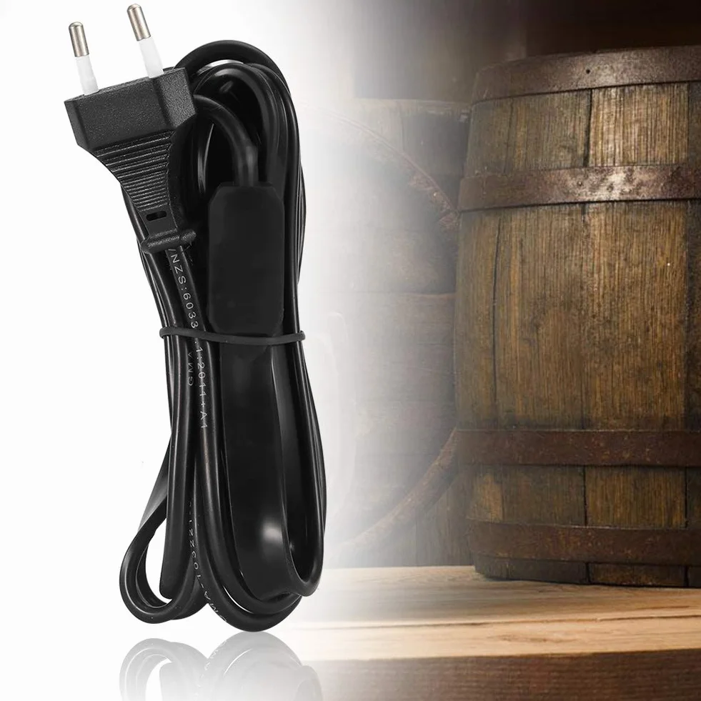 Cintura Riscaldante Per Fermentazione Per Birra Casalinga E Vino Fermentazione Watt Tappetino Riscaldante con Termometro Adesivo Per Birra Spina Europea 220V-250V