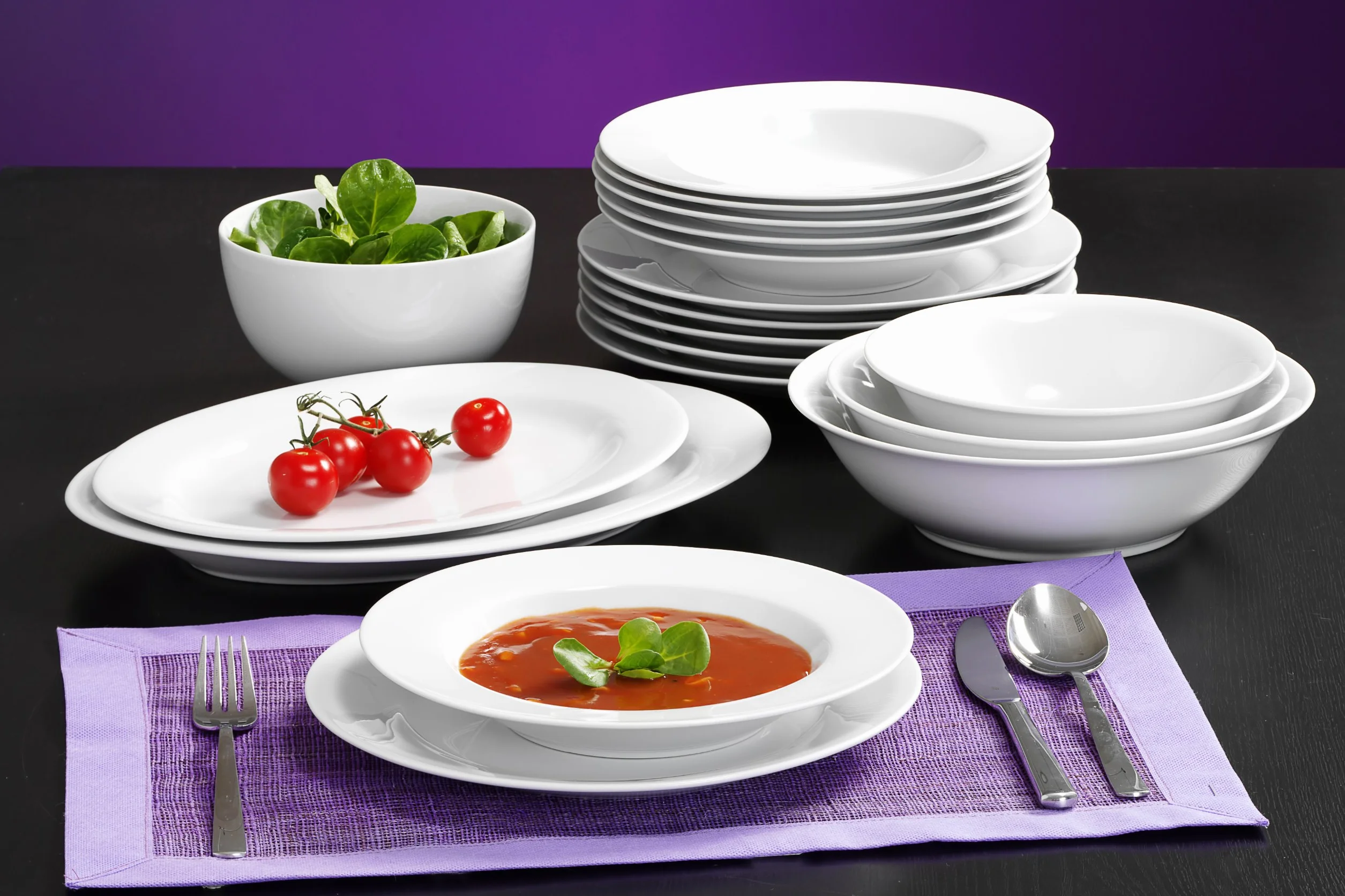 Ritzenhoff & Breker 079463 - Servizio da tavola Bianco, 12 Pezzi