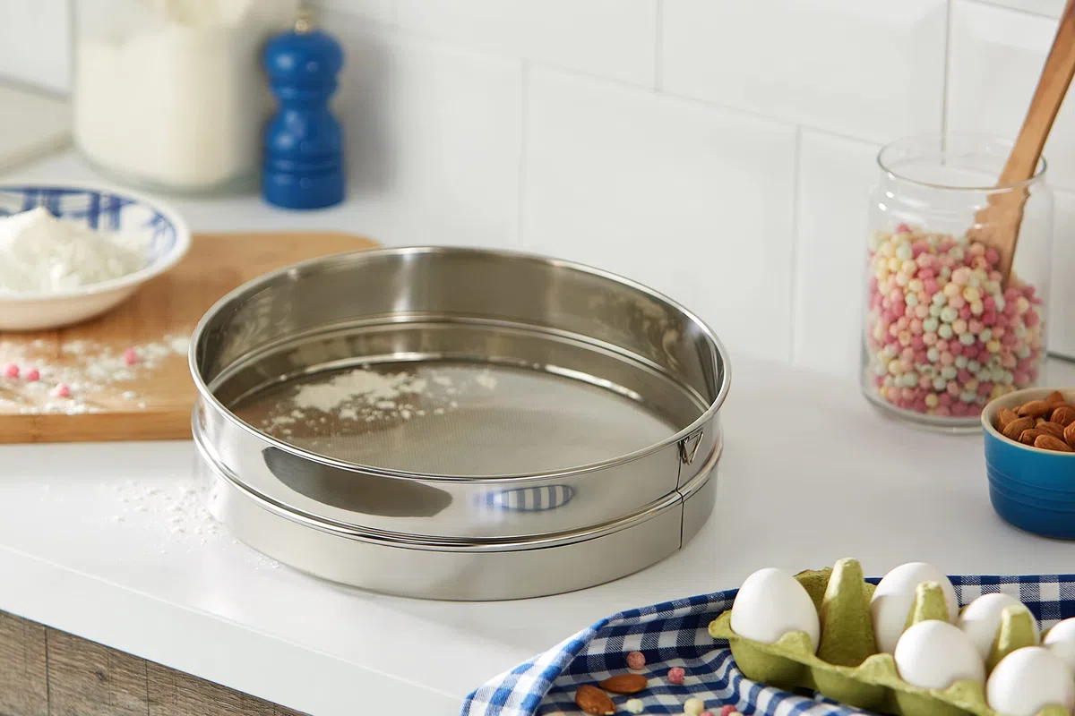 De Buyer acciaio Setaccio a rete inox, diam, 4604.30, inossidabile, Diametro 30 cm