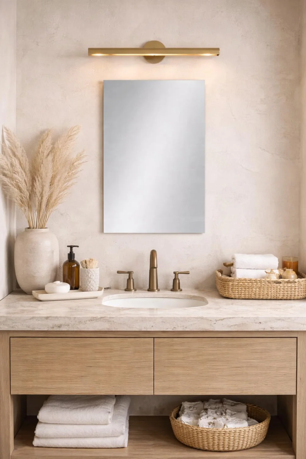 Baikal Specchio da bagno Luna Lisa, 40 x 60 cm, reversibile, marca