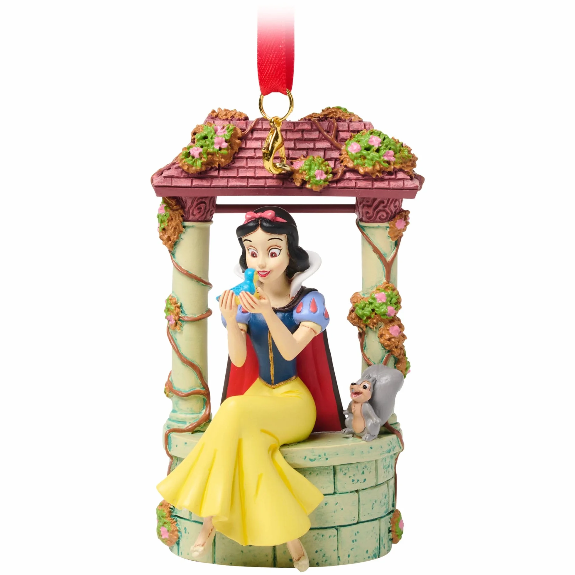 Disney Store Official Decorazione Sketchbook Biancaneve, decorazione per albero di Natale da appendere o appoggiare su un piano, 10 cm