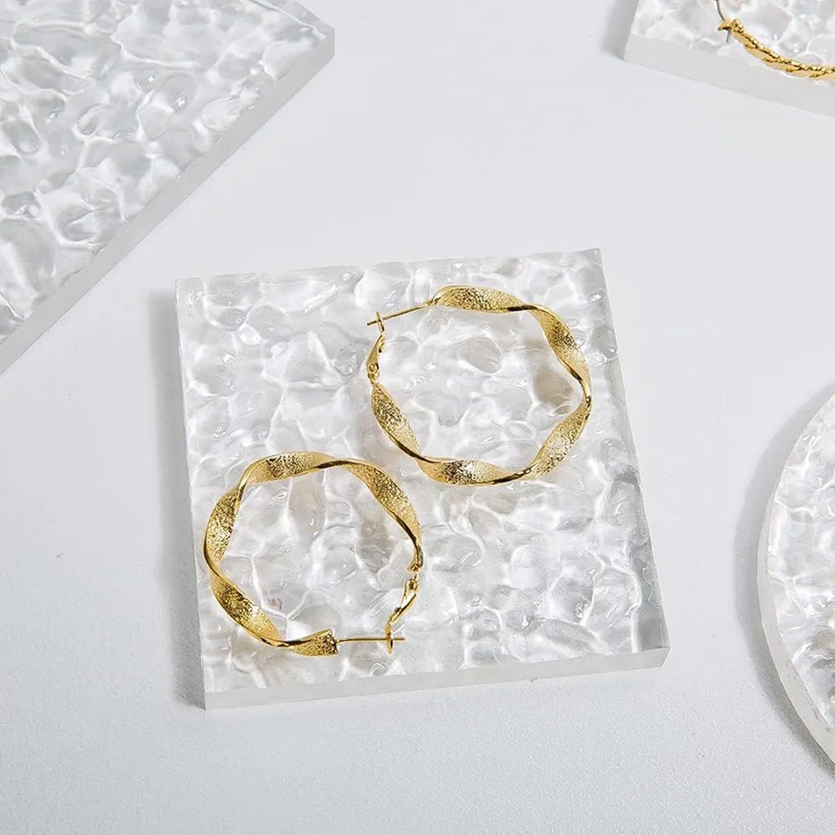 Foglio di Ondulazione Acrilica Pannelli Rettangolari Acrilici Trasparenti Pannelli di Motivo d'Acqua con Struttura in Pietra Perfetto per L'artigianato di Design Artistico,3mm,300x500mm