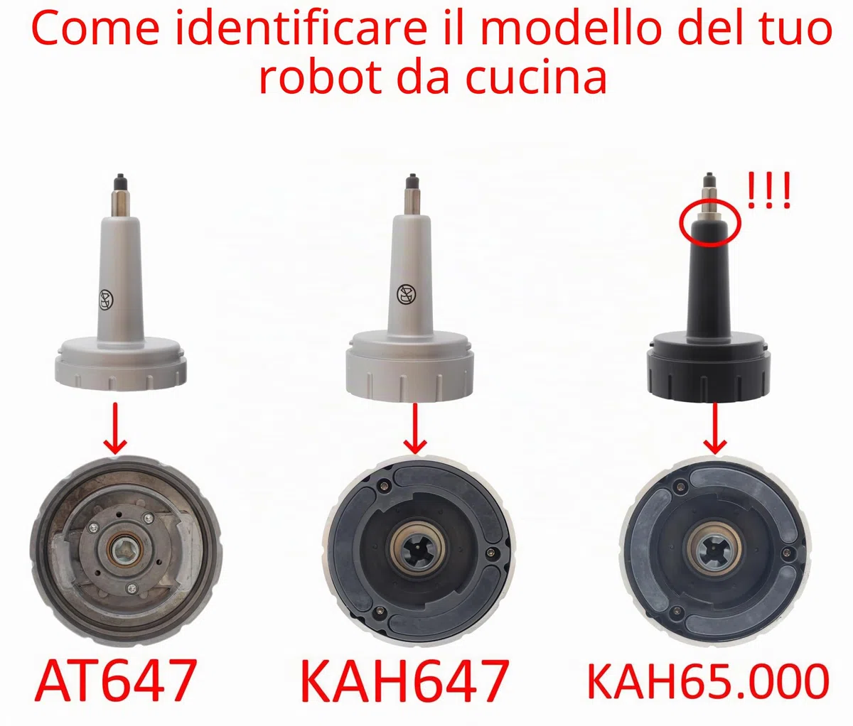 Kenwood KW714245 - Perno per robot da cucina AT647