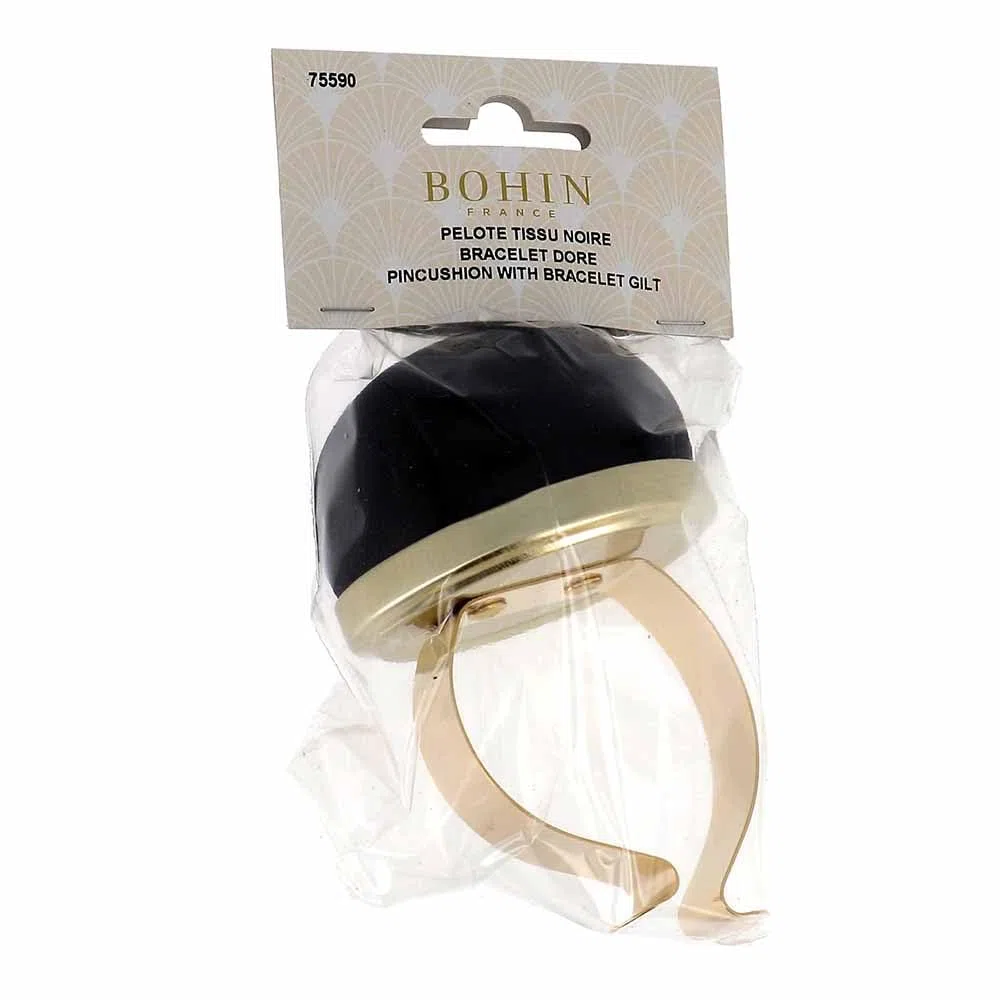 Bohin - Metallo Nera Puntaspilli Braccialetto - 1 Pezzo