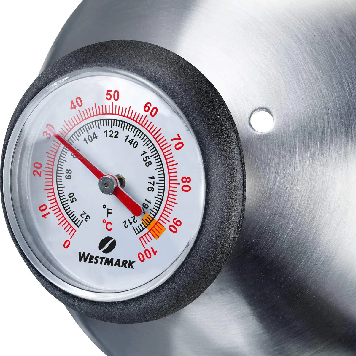 Westmark Bollitore a collo d'oca, Con termometro, Adatto per piastre a induzione, Brasilia Plus, Acciaio inox 18/8, 24582260